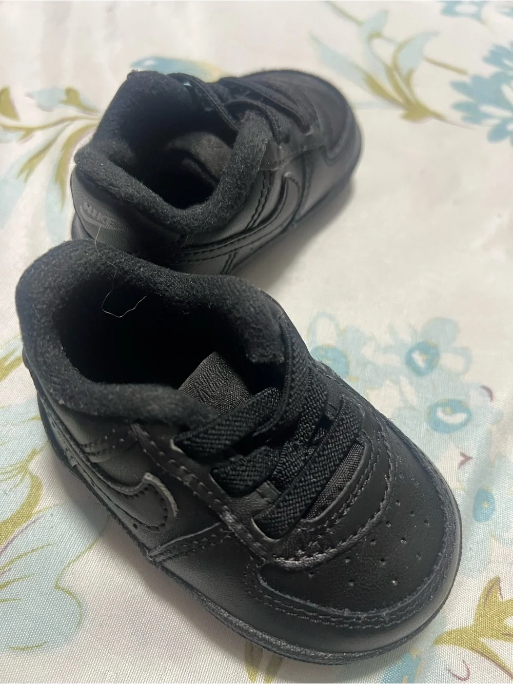 Kids Black Lace-Up Sneakers for Active Play